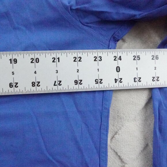 Frank & Eileen Don Button Up Shirt Mens Extra Large Solid Blue Formal Preppy - Picture 8 of 12